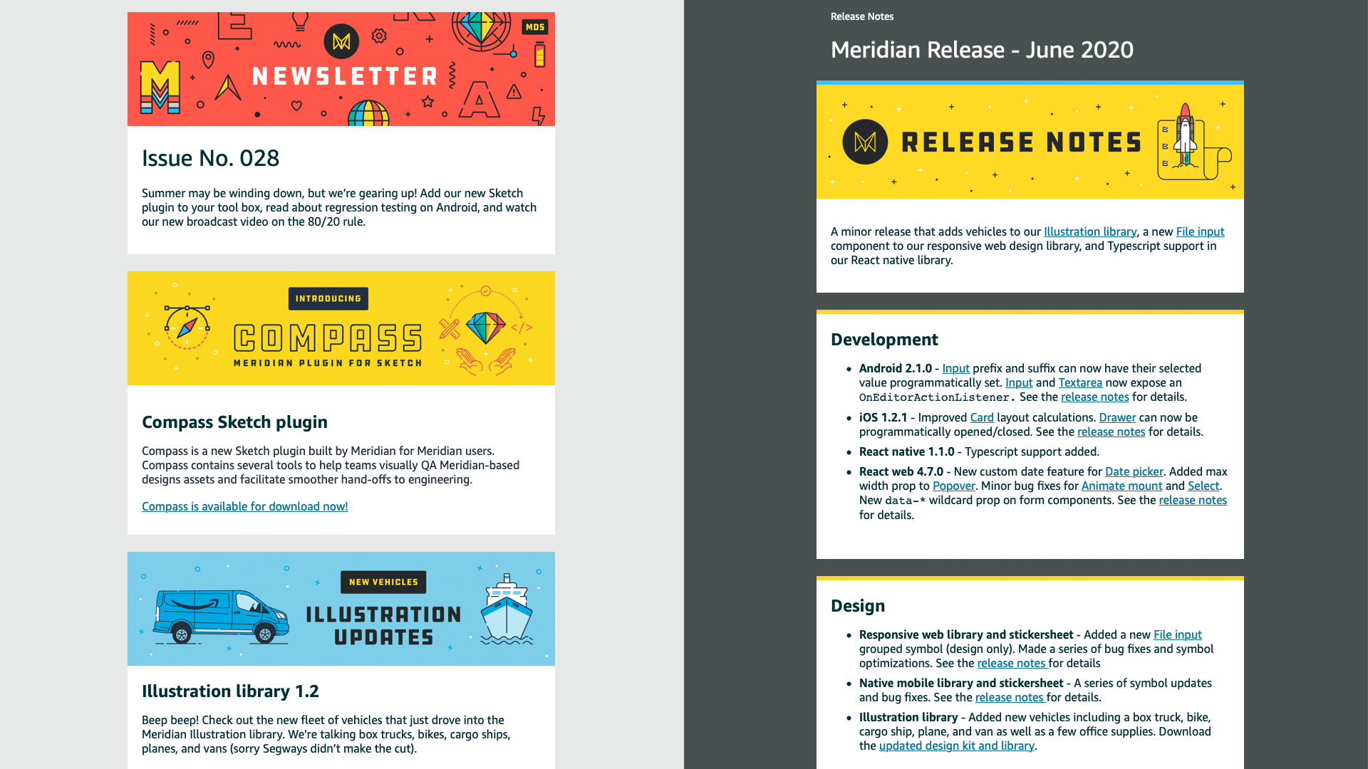 Monthly newsletter examples.